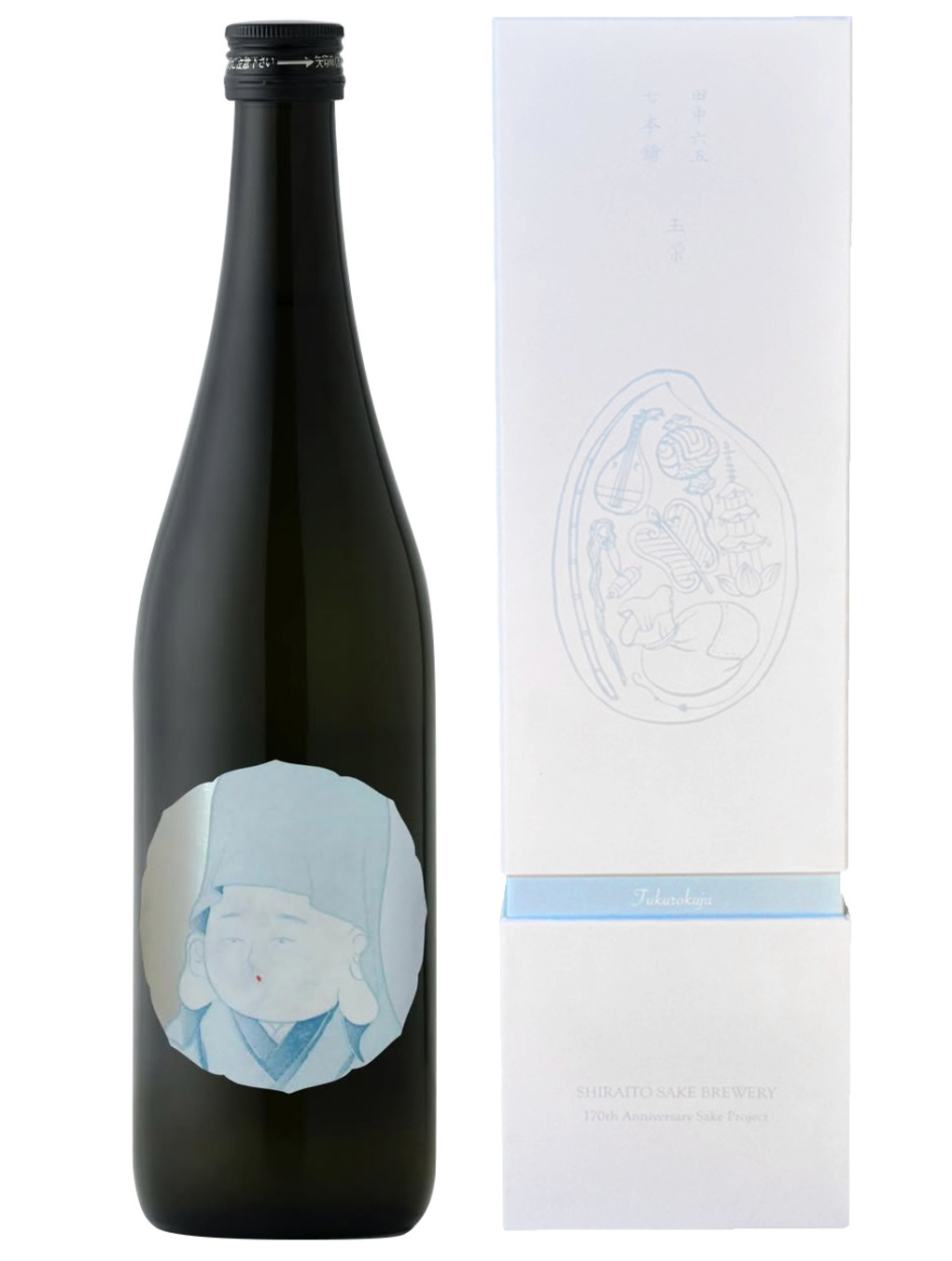 Kurisake-久利酒藏:: 產品介紹:: 白糸170週年紀念酒七本鎗福祿壽| 白糸