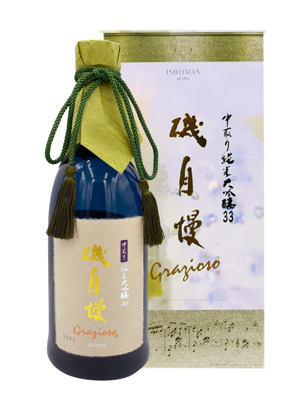 Kurisake-久利酒藏:: 產品介紹:: 磯自慢純米大吟釀中取33 Grazioso